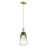 Innovations Brookhaven Almond 6" Cord Mini Pendant, BZ/ST - 716-1P-CB-G480-6SL