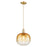 Innovations Brookhaven Sphere 10" Cord Mini Pendant, BZ/AM - 716-1P-CB-G481-10AM