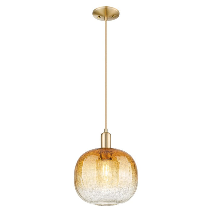 Innovations Brookhaven Sphere 10" Cord Mini Pendant, BZ/AM - 716-1P-CB-G481-10AM