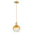 Innovations Brookhaven Globe 8" Cord Mini Pendant, BZ/AM - 716-1P-CB-G483-8AM