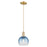 Innovations Brookhaven Globe 8" Cord Mini Pendant, BZ/Clear - 716-1P-CB-G483-8SB