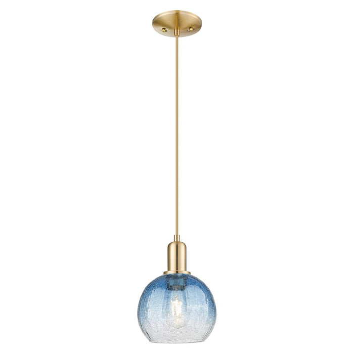 Innovations Brookhaven Globe 8" Cord Mini Pendant, BZ/Clear - 716-1P-CB-G483-8SB