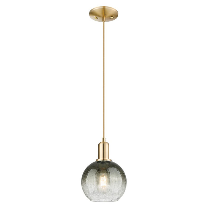 Innovations Brookhaven Globe 8" Cord Mini Pendant, BZ/ST - 716-1P-CB-G483-8SL
