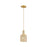 Innovations Bridal Veil 1Lt 5" Cord Mini Pendant, CBZ/MC - 716-1P-CB-G559-5ME