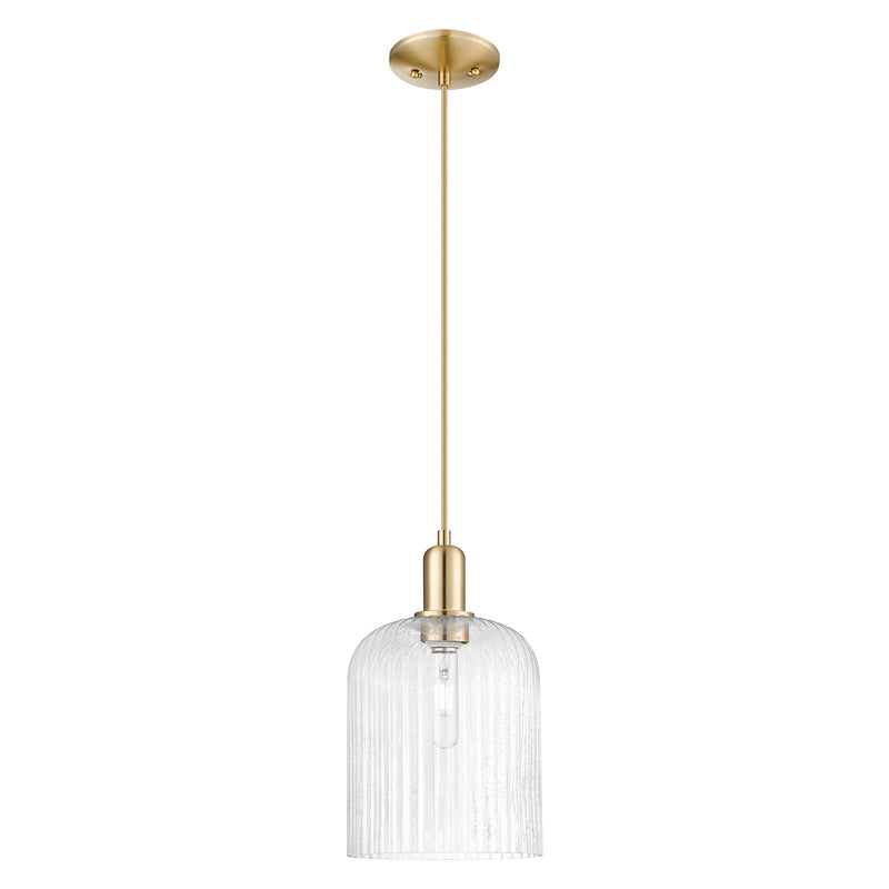 Innovations Bridal Veil 8in 1-Light Mini Pendant | Industrial Champagne Bronze Steel and Seedy Glass | Kitchen Island & Dining | Model 716-1P-CB-G559-8SDY