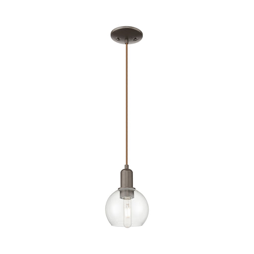 Innovations Athens 6in 1-Light Mini Pendant | Industrial Oil Rubbed Bronze and Clear Glass | Kitchen Island & Dining Room | 5.88 | Model 716-1P-OB-G122-6