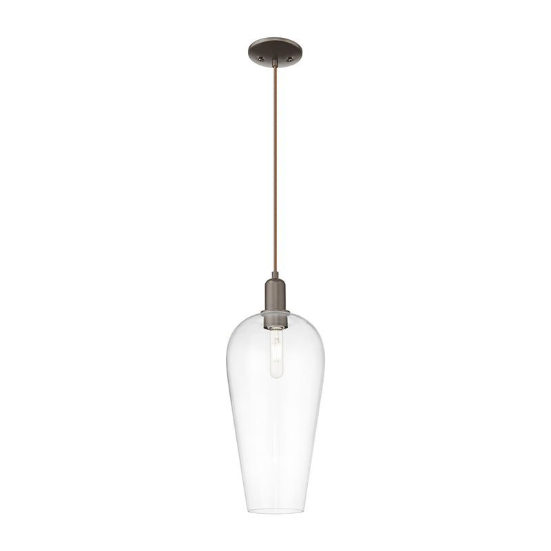 Innovations Chelsea 1Lt 8" Cord Mini Pendant, OB/Clear - 716-1P-OB-G456-8CL