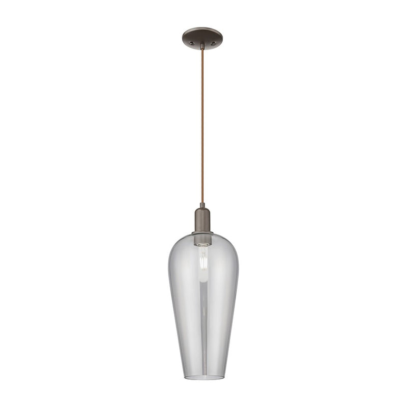 Innovations Chelsea 1Lt 8" Cord Mini Pendant, OB/Smoke - 716-1P-OB-G456-8SM