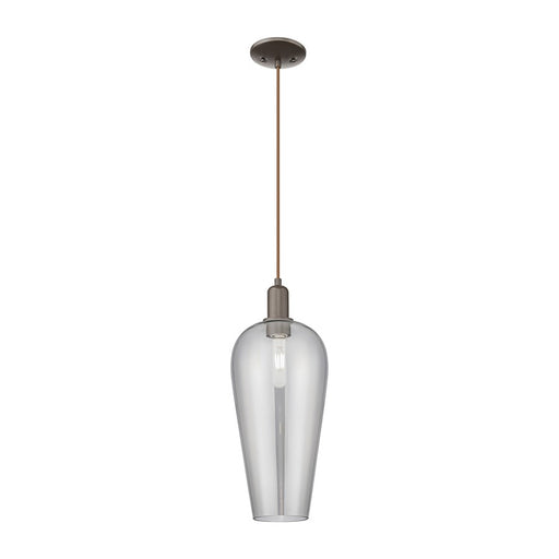 Innovations Chelsea 1Lt 8" Cord Mini Pendant, OB/Smoke - 716-1P-OB-G456-8SM