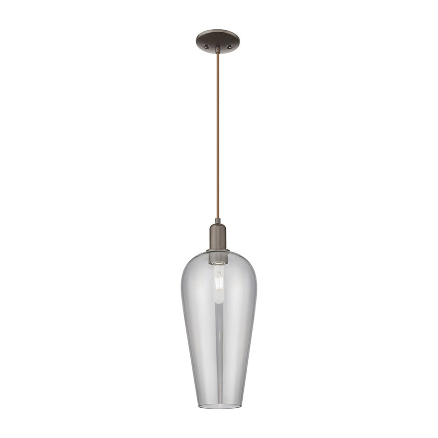 Innovations Chelsea 1Lt 8" Cord Mini Pendant, OB/Smoke - 716-1P-OB-G456-8SM