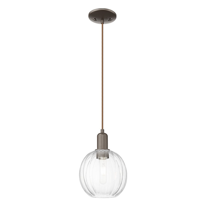 Innovations Preston 1Lt 7" Globe Cord Mini Pendant, OB/CL - 716-1P-OB-G458-7CL