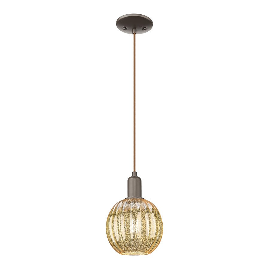 Innovations Preston 1Lt 7" Globe Cord Mini Pendant, OB/MC - 716-1P-OB-G458-7ME