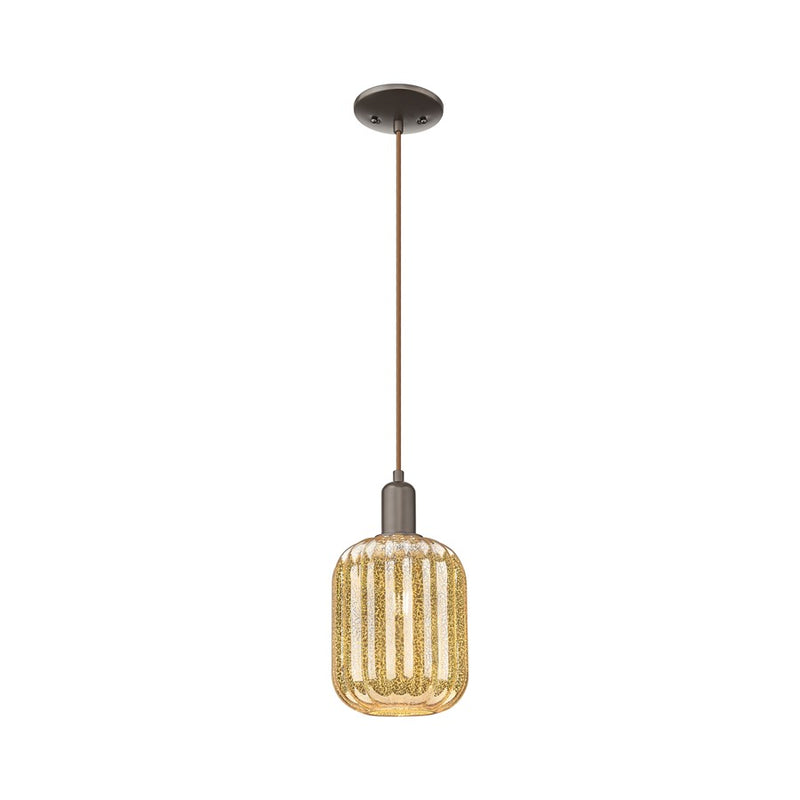 Innovations Preston 1Lt 7" Jar Cord Mini Pendant, OB/MC Jar - 716-1P-OB-G460-7ME
