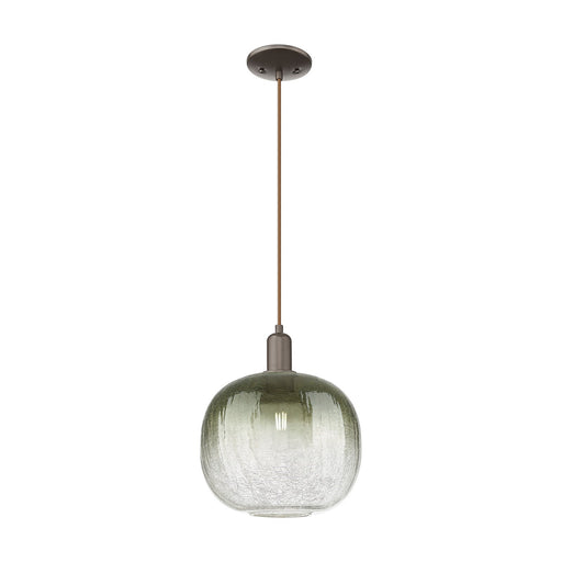Innovations Brookhaven Sphere 10.5in 1-Light Mini Pendant | Industrial Oil Rubbed Bronze and Slate Glass | Kitchen Island & | Model 716-1P-OB-G481-10SL