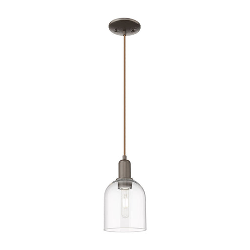 Innovations Bella 6in 1-Light Mini Pendant | Industrial Oil Rubbed Bronze and Clear Glass | Kitchen Island & Dining Room | 5.5 | Model 716-1P-OB-G558-6CL