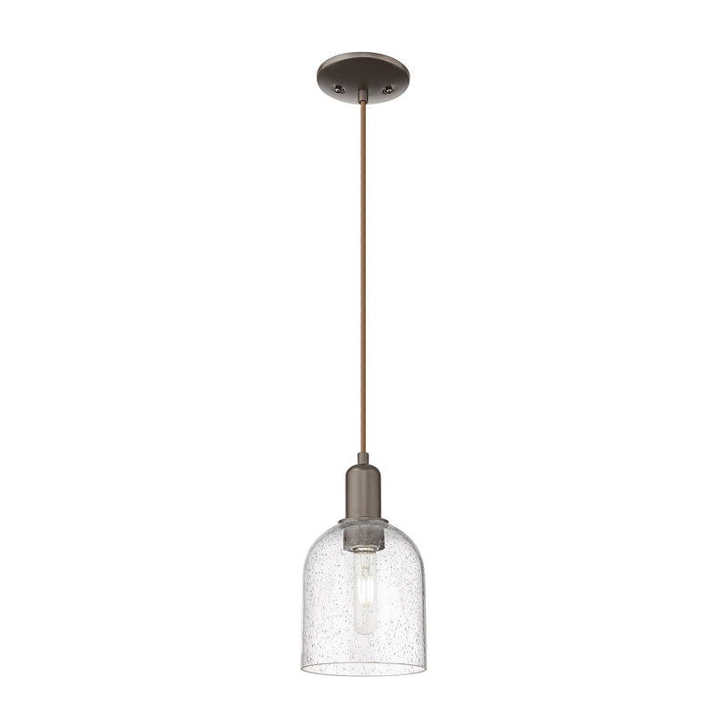 Innovations Bella 6in 1-Light Mini Pendant | Industrial Oil Rubbed Bronze Steel and Seedy Glass | Kitchen Island & Dining Room | Model 716-1P-OB-G558-6SDY