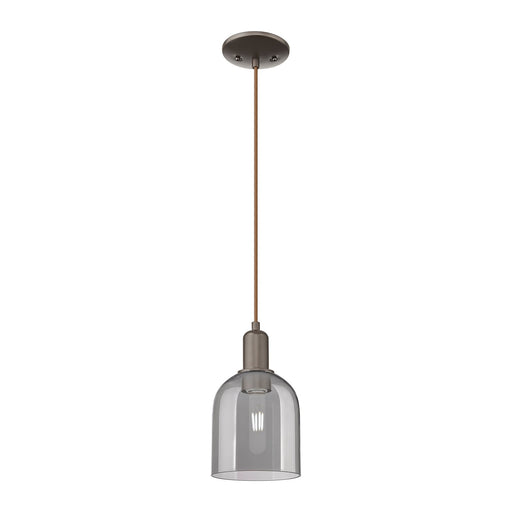 Innovations Bella 6in 1-Light Mini Pendant | Industrial Oil Rubbed Bronze and Light Smoke Glass | Kitchen Island | 5.5 x 10.32 | Model 716-1P-OB-G558-6SM