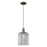 Innovations Bridal Veil 1Lt 8" Cord Mini Pendant, OB/Smoke - 716-1P-OB-G559-8SM
