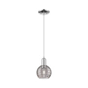 Innovations ADS 1Lt 6" Cord Mini Pendant, CH/SM - 716-1P-PC-G1213-6SM