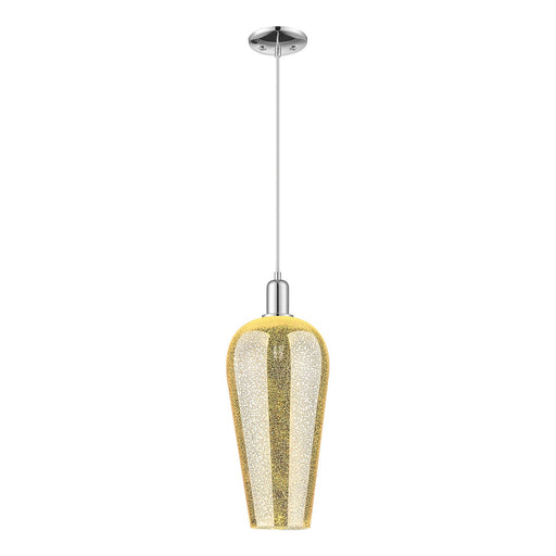 Innovations Chelsea 8in 1-Light Mini Pendant | Industrial Polished Chrome and Mercury Glass | Kitchen Island & Dining Room | 8 | Model 716-1P-PC-G456-8ME