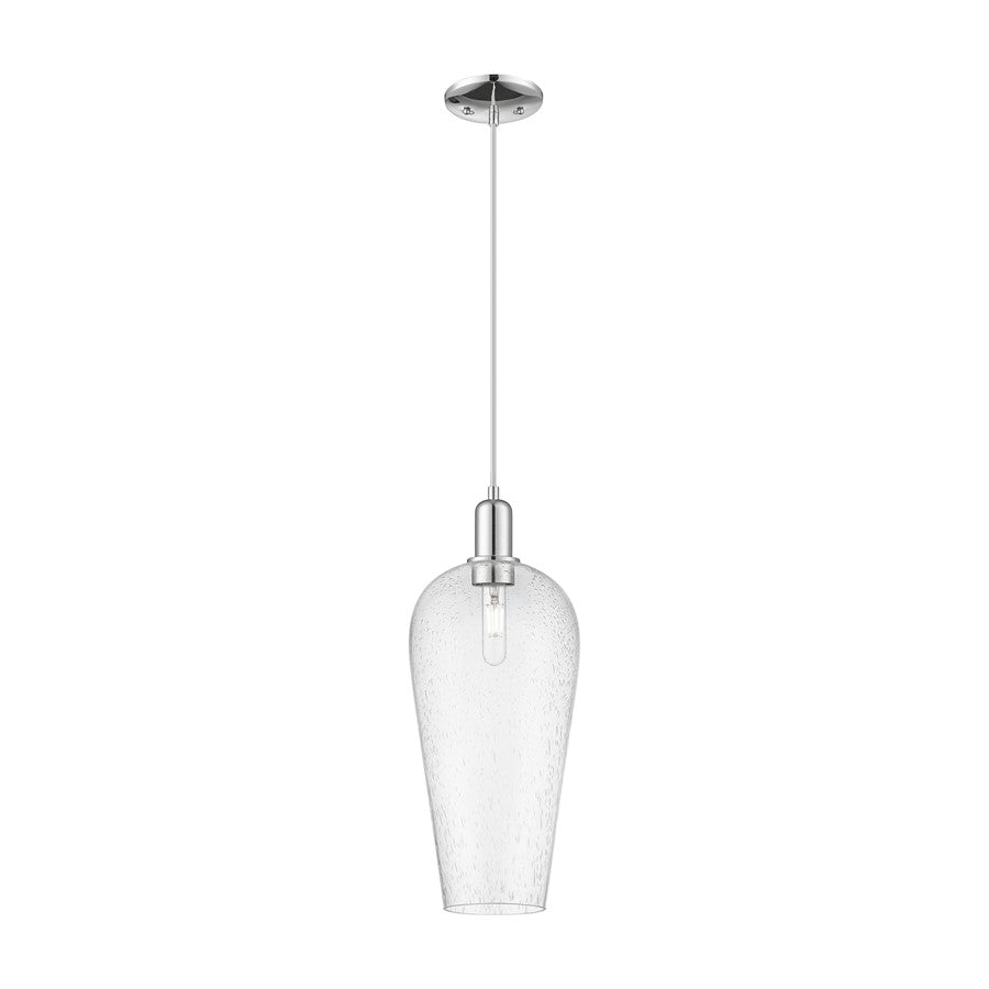 Innovations Chelsea 1Lt 8" Cord Mini Pendant, Chrome/Seedy - 716-1P-PC-G456-8SDY