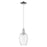 Innovations Preston 1Lt 6" Flute Cord Mini Pendant, CH/CL - 716-1P-PC-G457-6CL