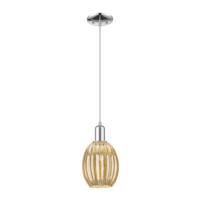 Innovations Preston 1Lt 6" Bell Cord Mini Pendant, CH/MC - 716-1P-PC-G459-6ME