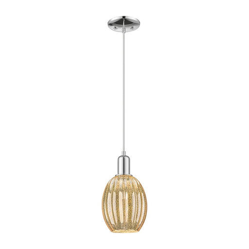 Innovations Preston 1Lt 6" Bell Cord Mini Pendant, CH/MC - 716-1P-PC-G459-6ME