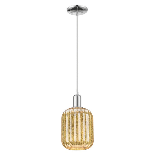 Innovations Preston 1Lt 7" Jar Cord Mini Pendant, CH/MC Jar - 716-1P-PC-G460-7ME