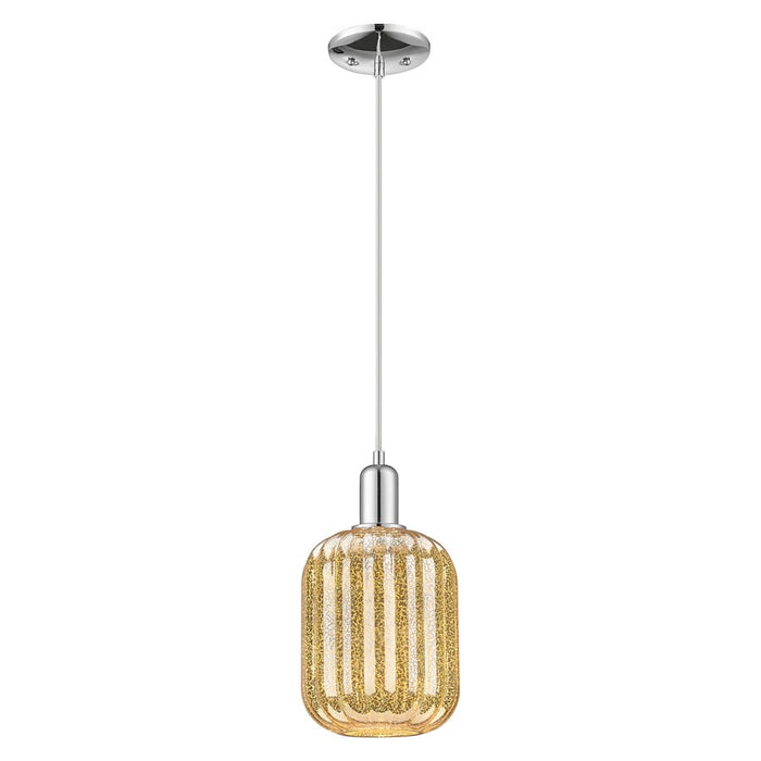Innovations Preston 1Lt 7" Jar Cord Mini Pendant, CH/MC Jar - 716-1P-PC-G460-7ME
