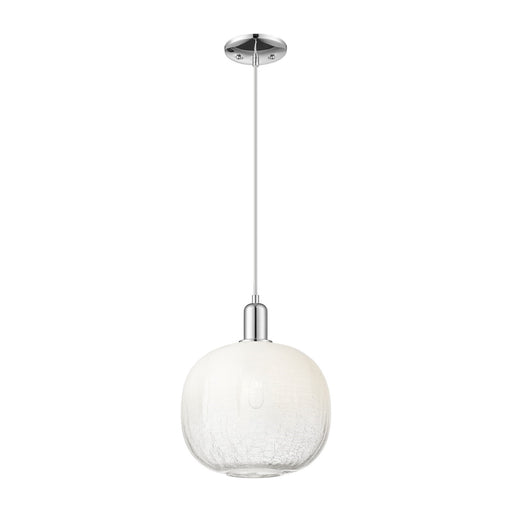 Innovations Brookhaven Sphere 10.5in 1-Light Mini Pendant | Industrial Polished Chrome and Opal Glass | Kitchen Island & | Model 716-1P-PC-G481-10OP