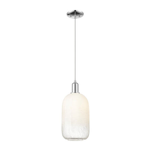 Innovations Brookhaven Cloche 7in 1-Light Mini Pendant | Industrial Polished Chrome and Opal Glass | Kitchen Island & Dining | Model 716-1P-PC-G482-7OP