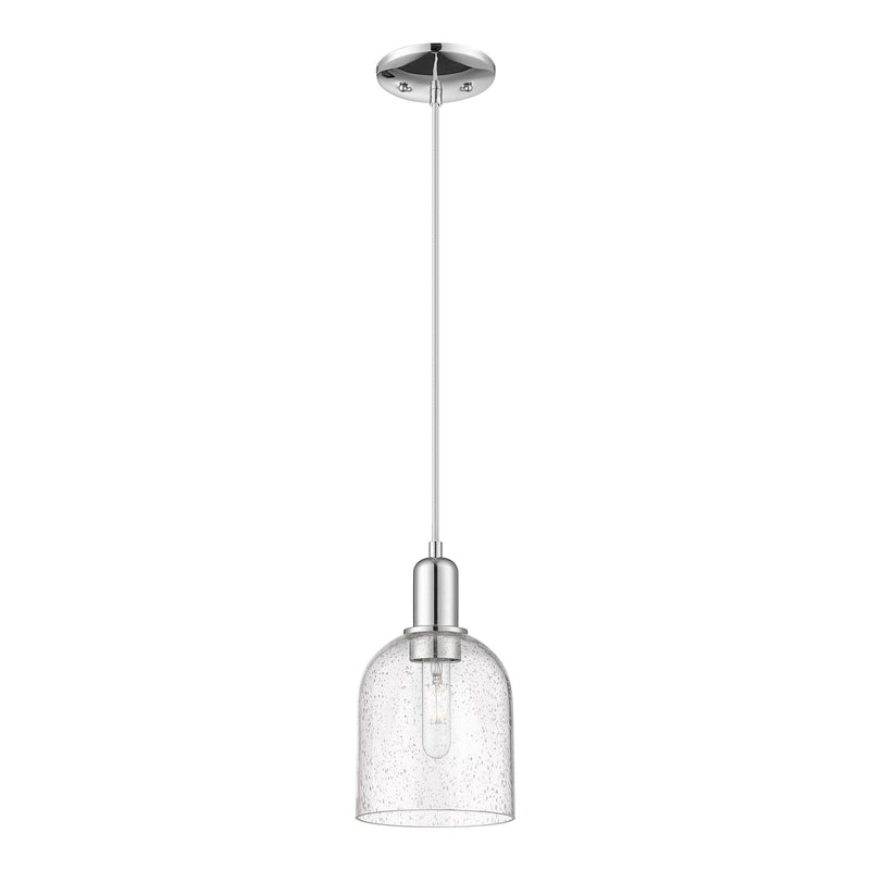 Innovations Bella 6in 1-Light Mini Pendant | Industrial Polished Chrome Steel and Seedy Glass | Kitchen Island & Dining Room | Model 716-1P-PC-G558-6SDY