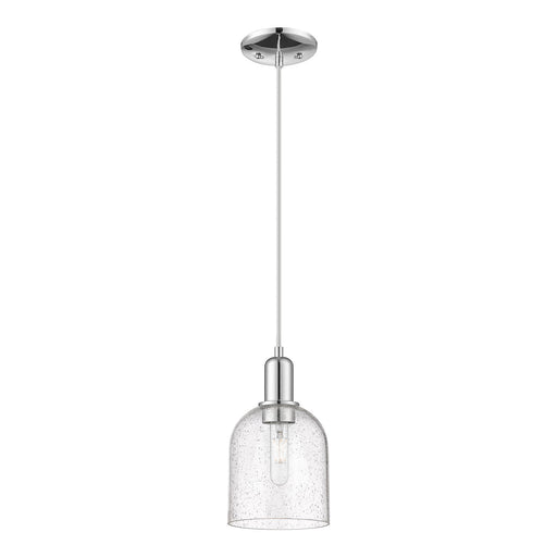 Innovations Bella 6in 1-Light Mini Pendant | Industrial Polished Chrome Steel and Seedy Glass | Kitchen Island & Dining Room | Model 716-1P-PC-G558-6SDY
