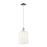 Innovations Bridal Veil 1Lt 8" Cord Mini Pendant, CH/GW - 716-1P-PC-G559-8GWH