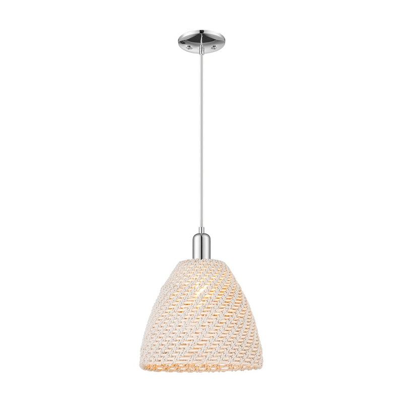 Innovations NB Dome 1Lt 12" Cord Mini Pendant, CH/NF - 716-1P-PC-NBD-12-NAT
