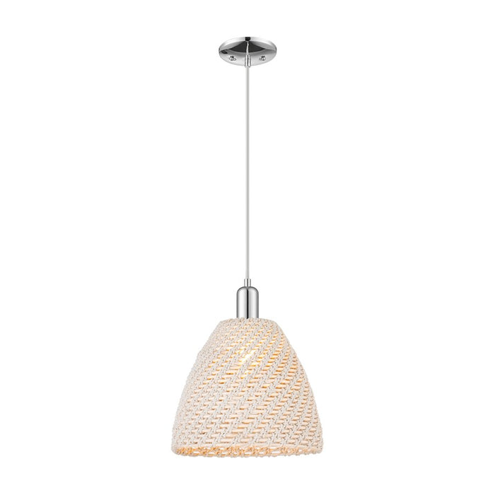 Innovations NB Dome 1Lt 12" Cord Mini Pendant, CH/NF - 716-1P-PC-NBD-12-NAT