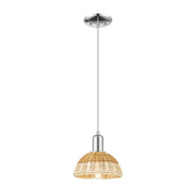 Innovations NB Dome 1Lt 8" Cord Mini Pendant/CH/NF - 716-1P-PC-NBD2-75-NAT