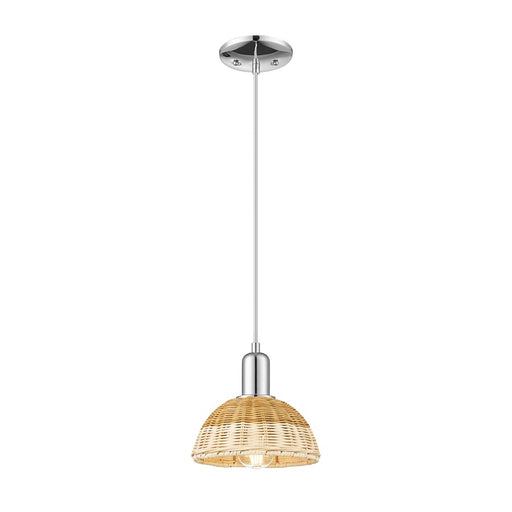 Innovations NB Dome 1Lt 8" Cord Mini Pendant/CH/NF - 716-1P-PC-NBD2-75-NAT