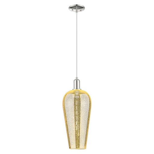 Innovations Chelsea 8" Cord Mini Pendant, PN/Merc - 716-1P-PN-G456-8ME
