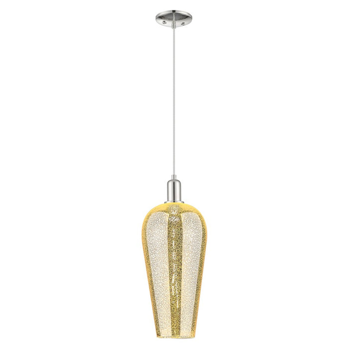 Innovations Chelsea 8" Cord Mini Pendant, PN/Merc - 716-1P-PN-G456-8ME
