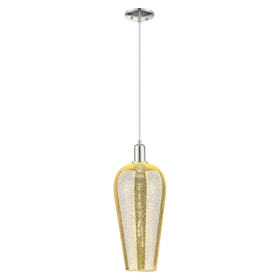 Innovations Chelsea 8" Cord Mini Pendant, PN/Merc - 716-1P-PN-G456-8ME
