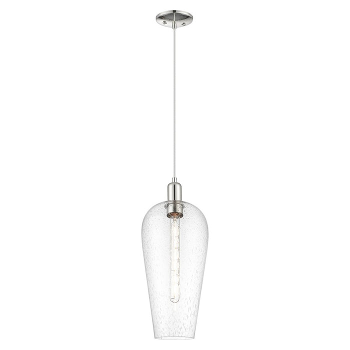 Innovations Chelsea 8" Cord Mini Pendant, PN/Seedy - 716-1P-PN-G456-8SDY