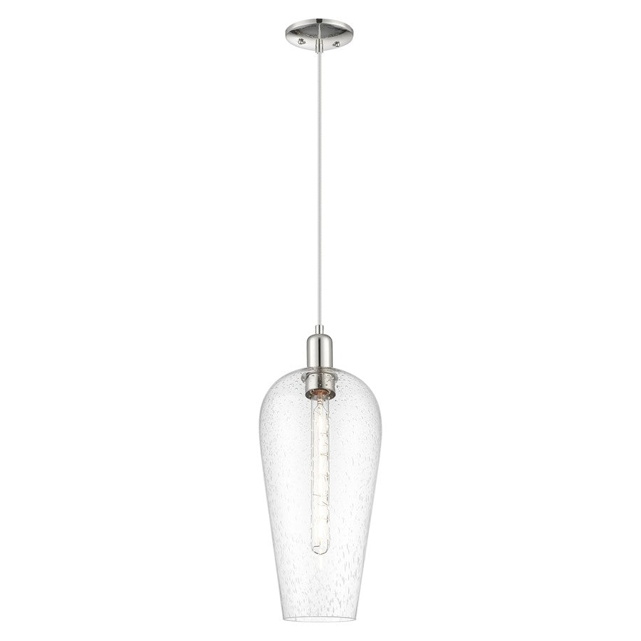 Innovations Chelsea 8" Cord Mini Pendant, PN/Seedy - 716-1P-PN-G456-8SDY