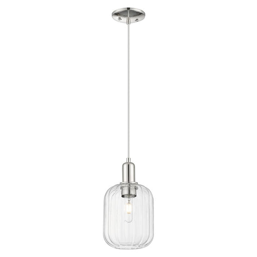 Innovations Preston 7" Jar Cord Mini Pendant, PN/Clear - 716-1P-PN-G460-7CL