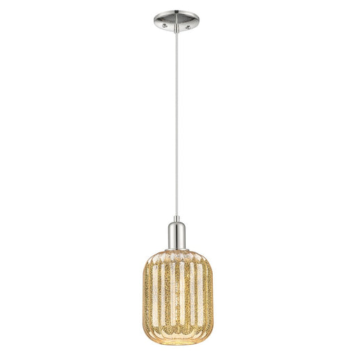 Innovations Preston 7" Jar Cord Mini Pendant, PN/Merc - 716-1P-PN-G460-7ME