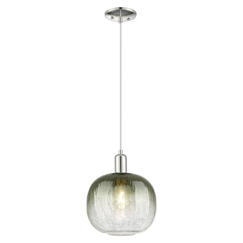 Innovations Brookhaven Sphere 10" Cord Mini Pendant, PN/ST - 716-1P-PN-G481-10SL