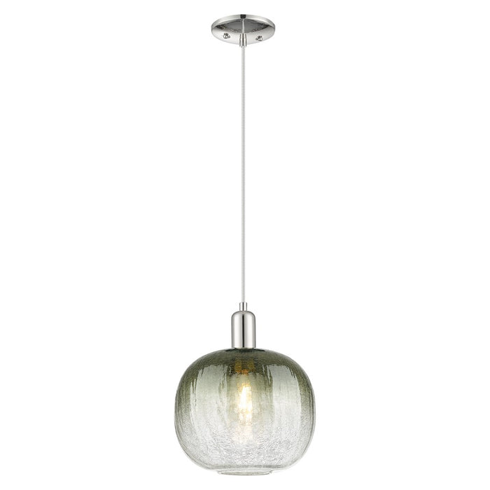 Innovations Brookhaven Sphere 10" Cord Mini Pendant, PN/ST - 716-1P-PN-G481-10SL