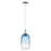 Innovations Brookhaven Cloche 7" Cord Mini Pendant, PN/Blue - 716-1P-PN-G482-7SB