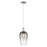 Innovations Brookhaven Flute 7" Cord Mini Pendant, PN/Slate - 716-1P-PN-G484-7SL